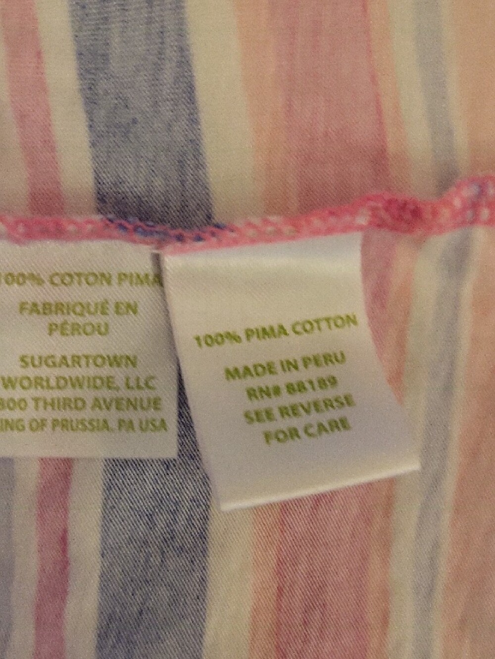 Lilly Pulitzer Pink Tropical Palm Print Tee with Multicolor Accents - Picture 5 of 6